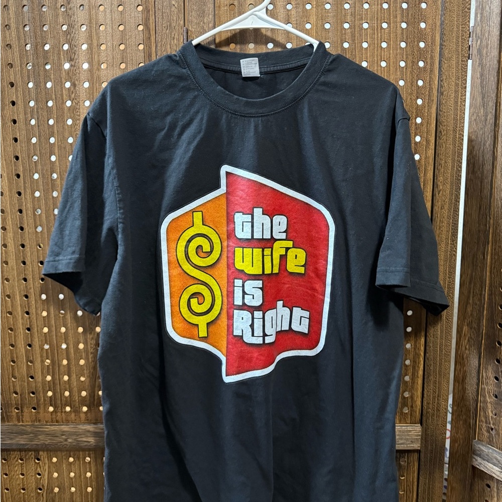 NWOT Black Graphic T-Shirt with Retro Design